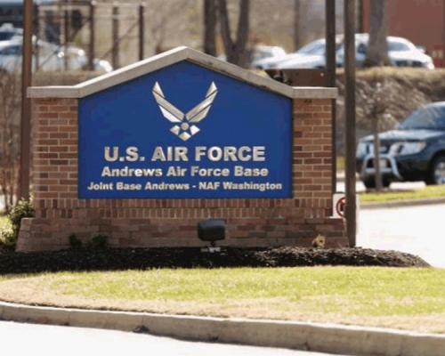 馬里蘭州安德魯斯聯合基地。網圖