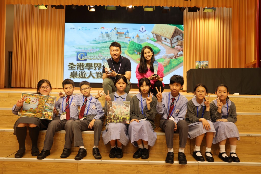 桌遊校隊表現出色，勇奪學界卡卡頌桌遊大賽團體冠軍。（圖片來源：受訪者提供）