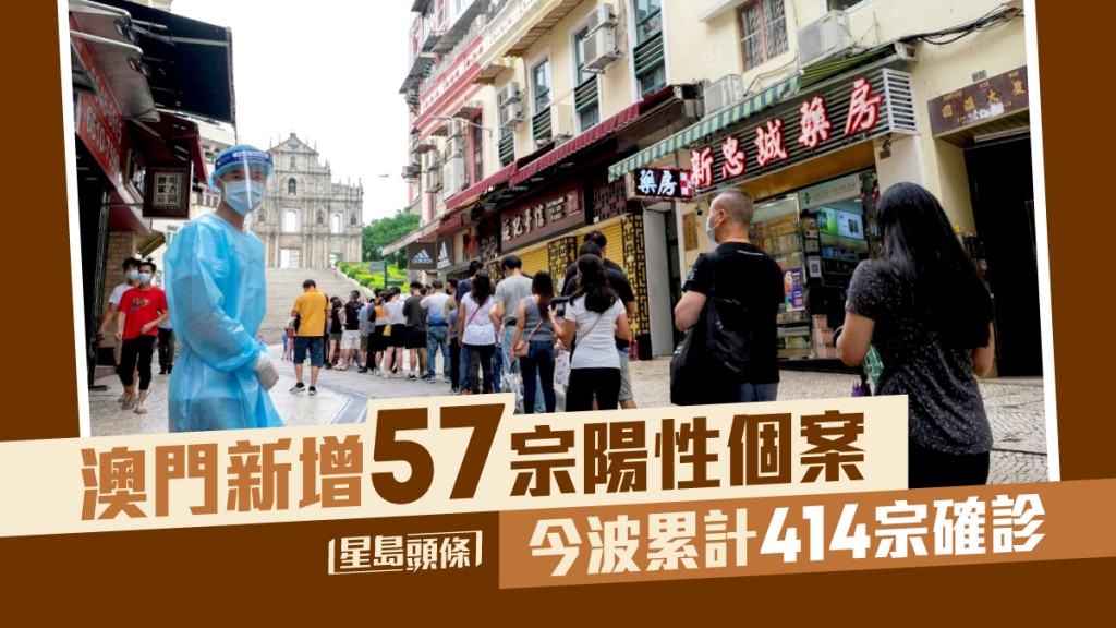 澳門在過去24小時內新增57宗核酸陽性個案。路透社資料圖片