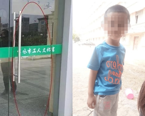 男童被倒下的玻璃砸成重傷,於3日後不治身亡。網圖