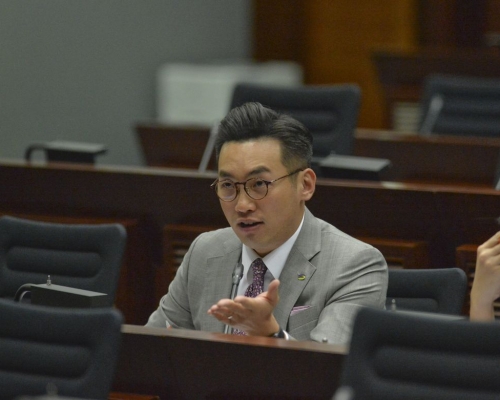 楊岳橋指，公民黨反對《國歌法》立法。資料圖片