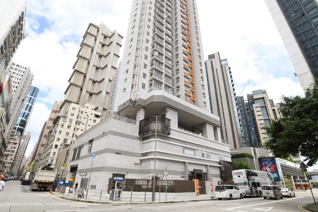北角新居屋骥华苑外貌。 北角新居屋骥华苑外貌。