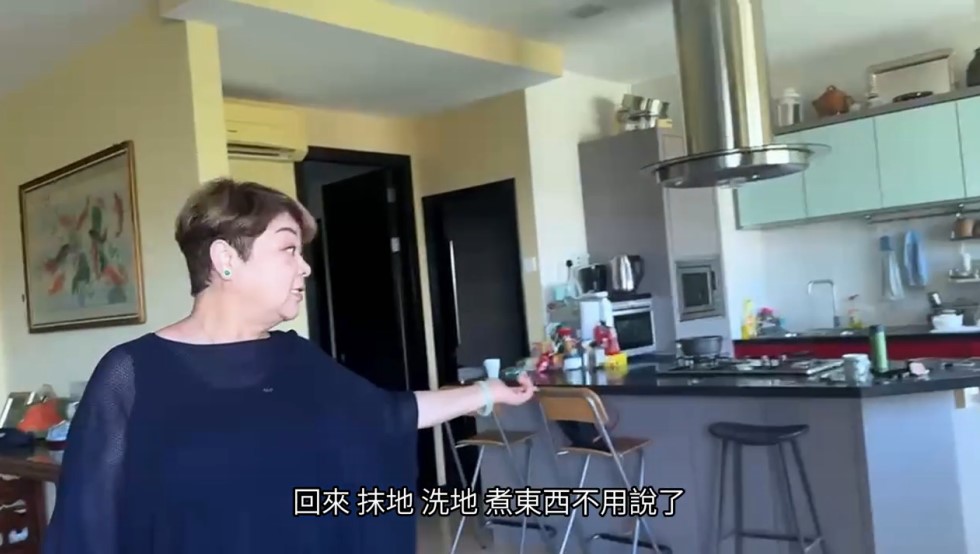 肥媽馬來西亞豪宅擁有超大廚房。 肥媽馬來西亞豪宅擁有超大廚房。
