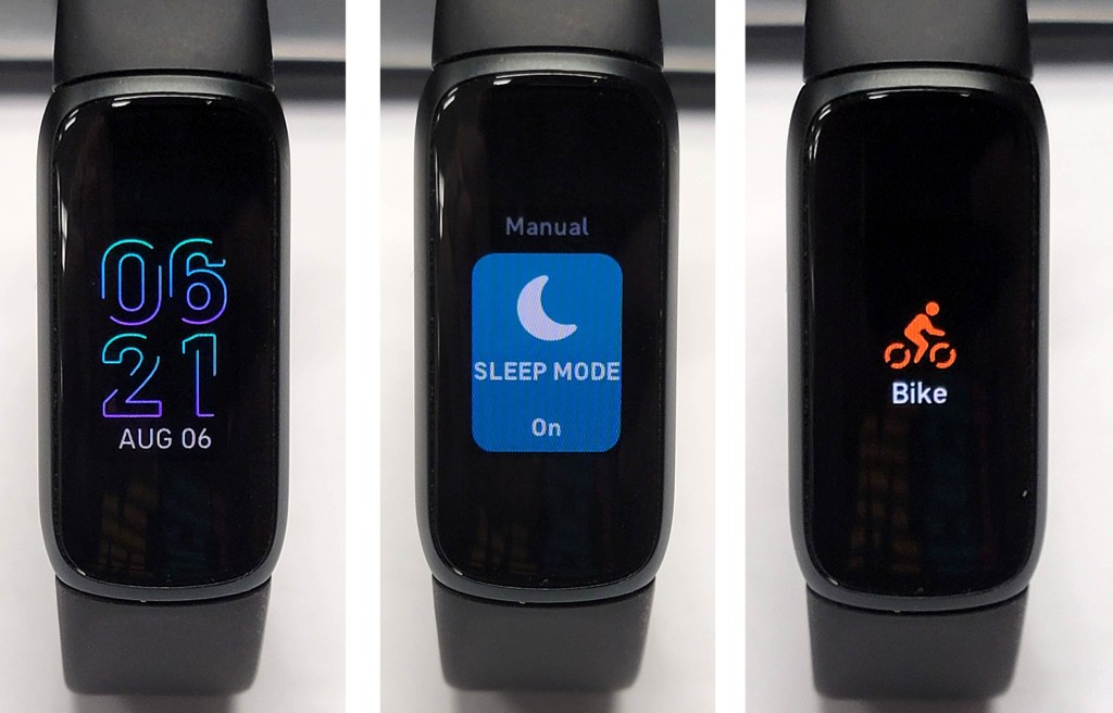 介面相当易用，上下左右滑动即可以开关不同模式，量度心率，又或选择运动训练模式。