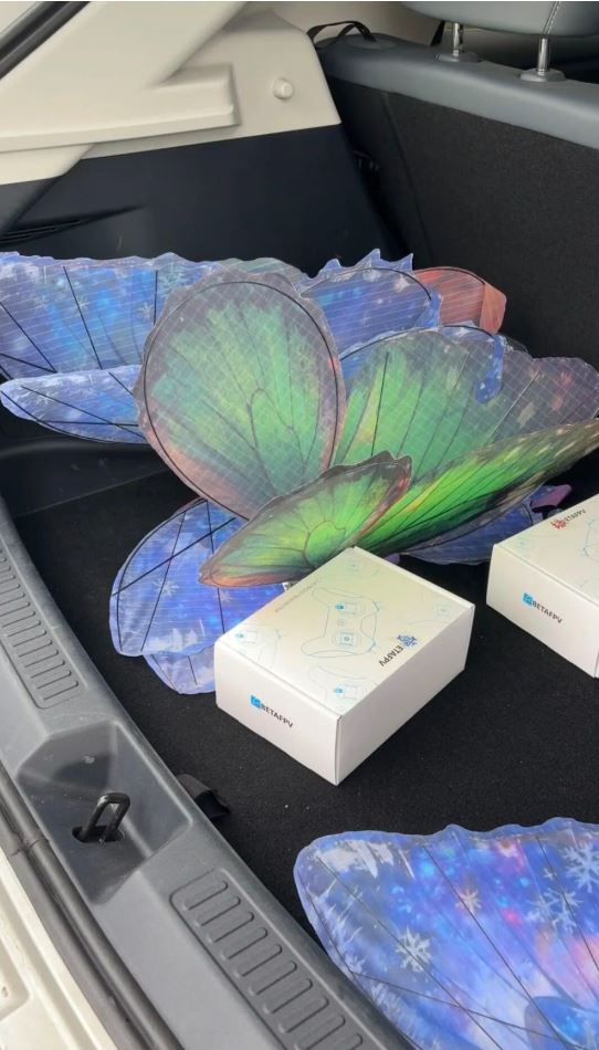 艾雨慶研發出的仿生蝴蝶一推出市場即大受歡迎。央廣網