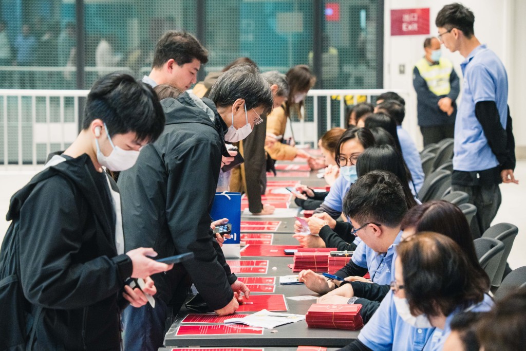 啟德體育園開幕禮實體門票今起體藝館換領。汪旭峰攝