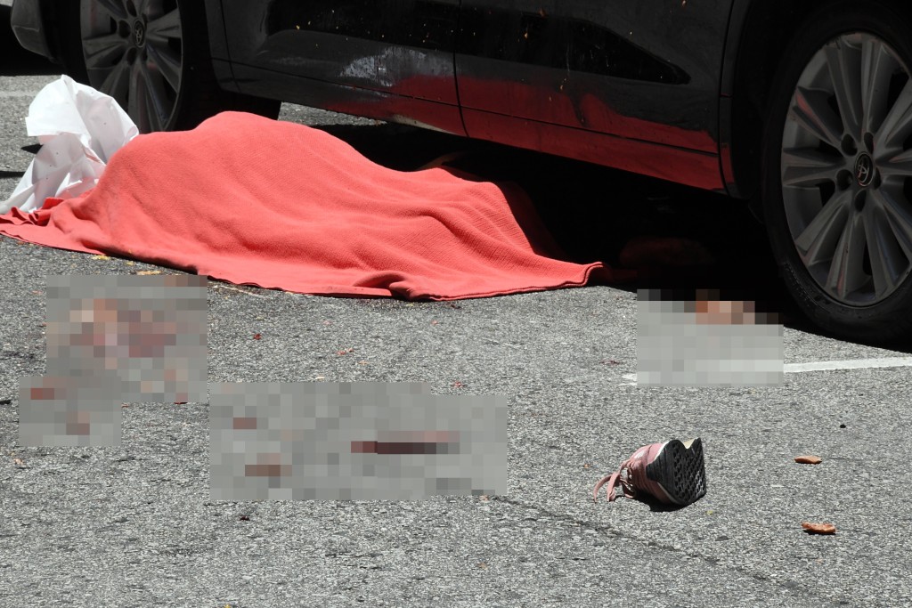女子墮樓死亡。楊偉亨攝 女子墮樓死亡。楊偉亨攝