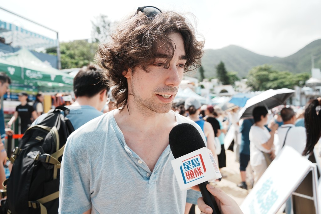 獨遊旅客Drew表示非常喜歡目前接觸到的香港美食與風土人情。 獨遊旅客Drew表示非常喜歡目前接觸到的香港美食與風土人情。