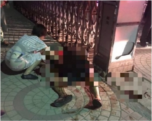 兇徒斬死前妻及捅傷5名途人。網圖
