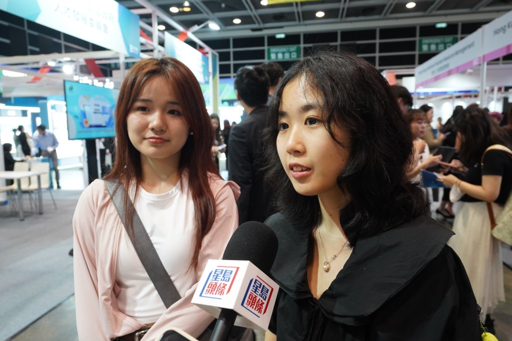 布小姐和陈小姐指未来有在香港发展的打算。叶伟豪摄