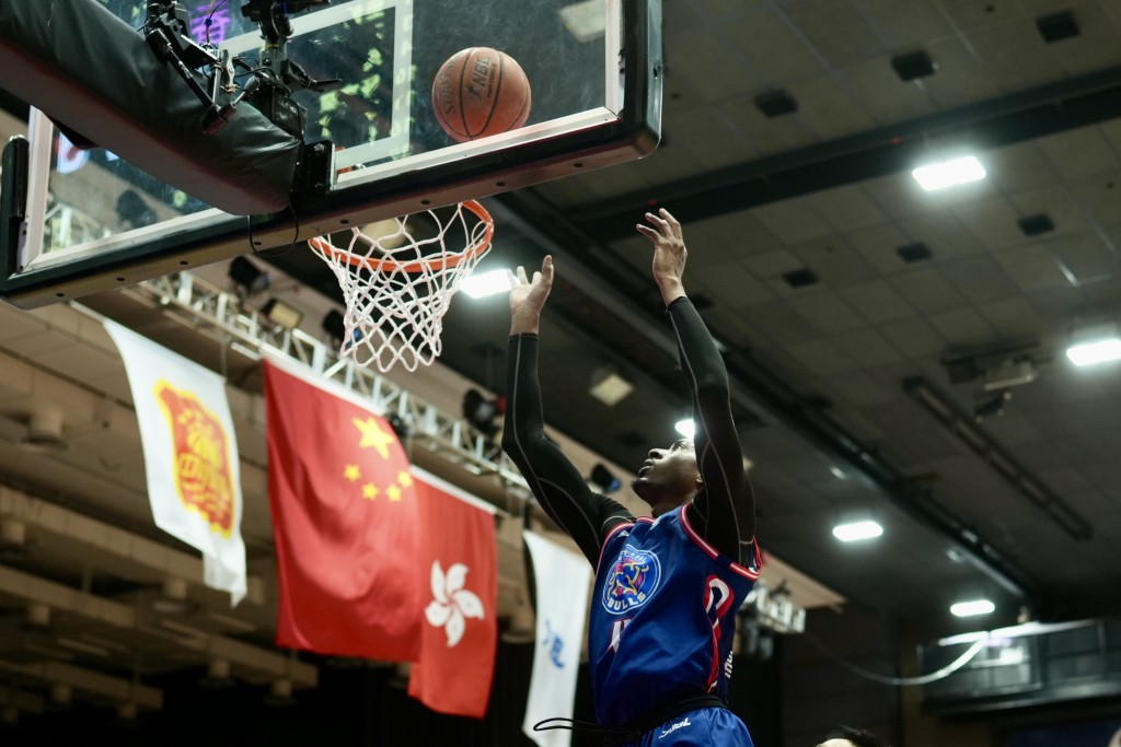 NBL季后赛总决赛Game4，香港金牛主场迎战安徽文⼀。 刘骏轩摄