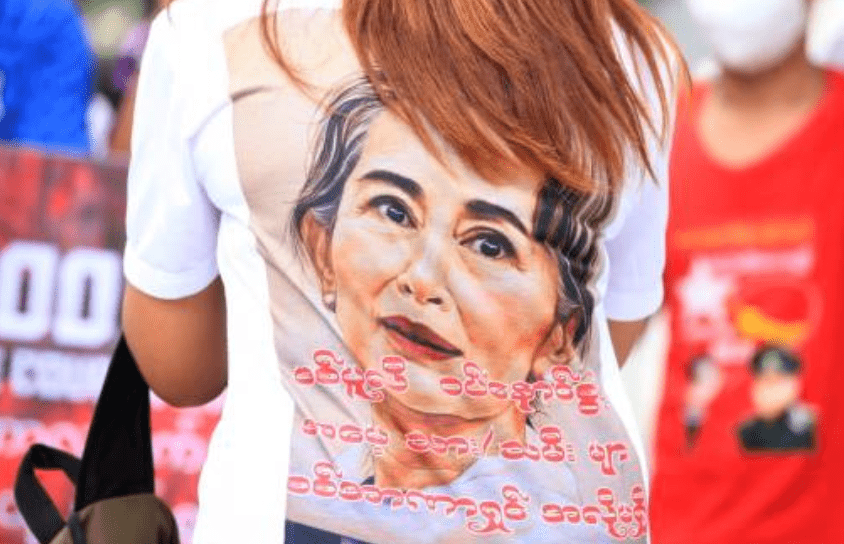 昂山素姬自2024年起被軟禁家中，未允許與外界接觸。法新社