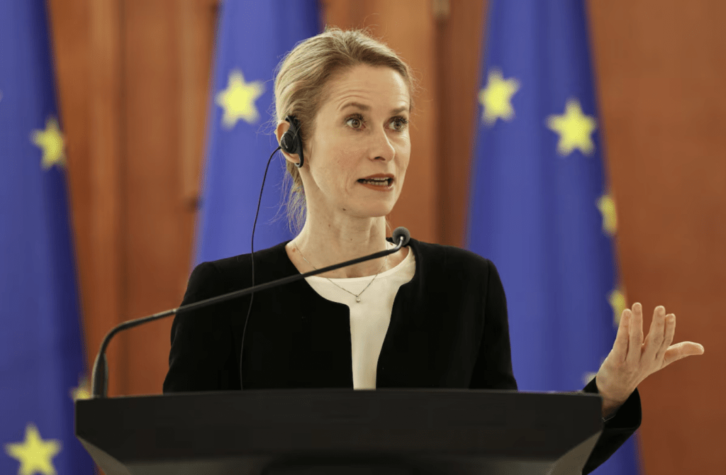 歐盟外交與安全政策高級代表卡拉斯(Kaja Kallas)稱,歐盟將討論審視與以色列的貿易協定。路透社 歐盟外交與安全政策高級代表卡拉斯(Kaja Kallas)稱,歐盟將討論審視與以色列的貿易協定。路透社