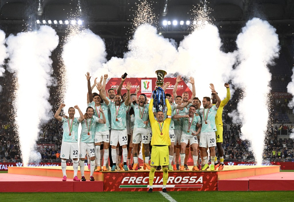 國際米蘭已奪雙冠。Reuters