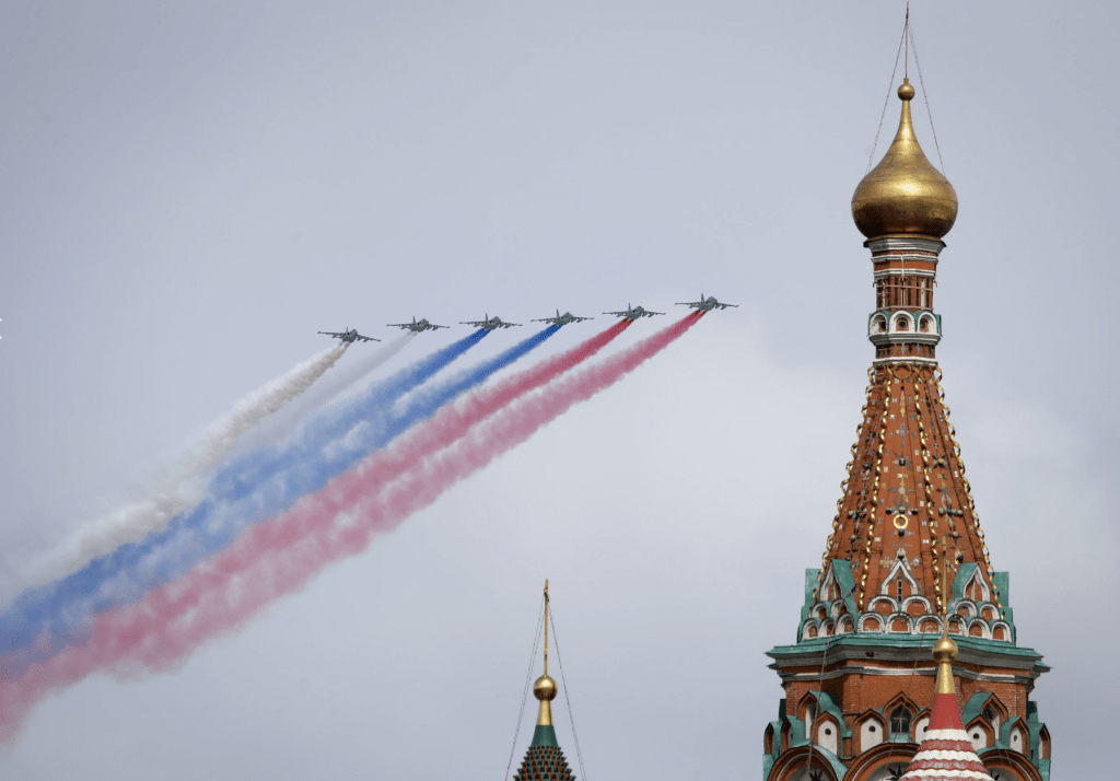 周四（9日）俄罗斯多个城市与各地军区举办第二次世界大战「胜利日」79周年庆祝活动。美联社