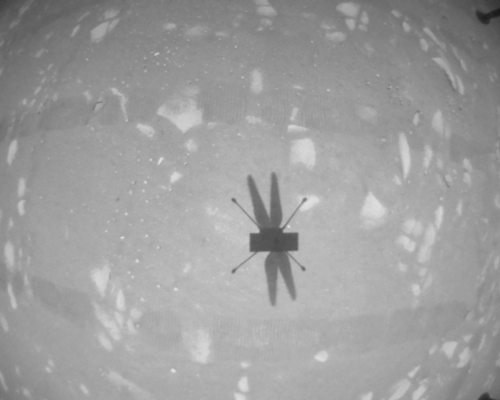 「機智號」周日進行第三次飛行。AP圖片