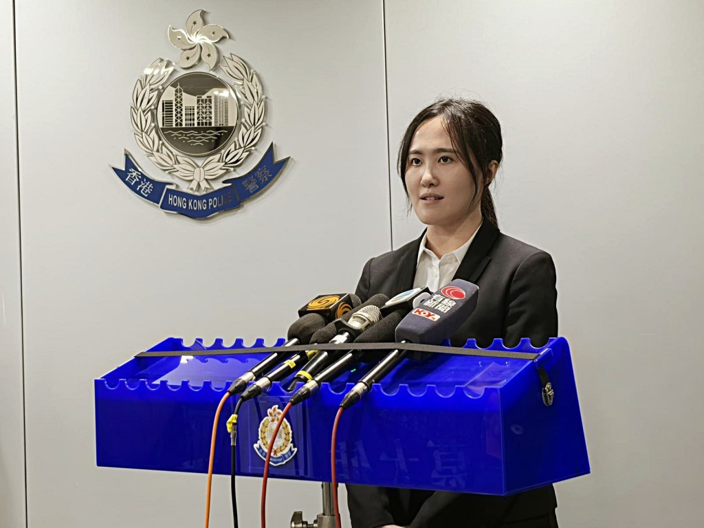 警方東九龍總區重案組(3B隊)高級督察譚頌琪。 警方東九龍總區重案組(3B隊)高級督察譚頌琪。