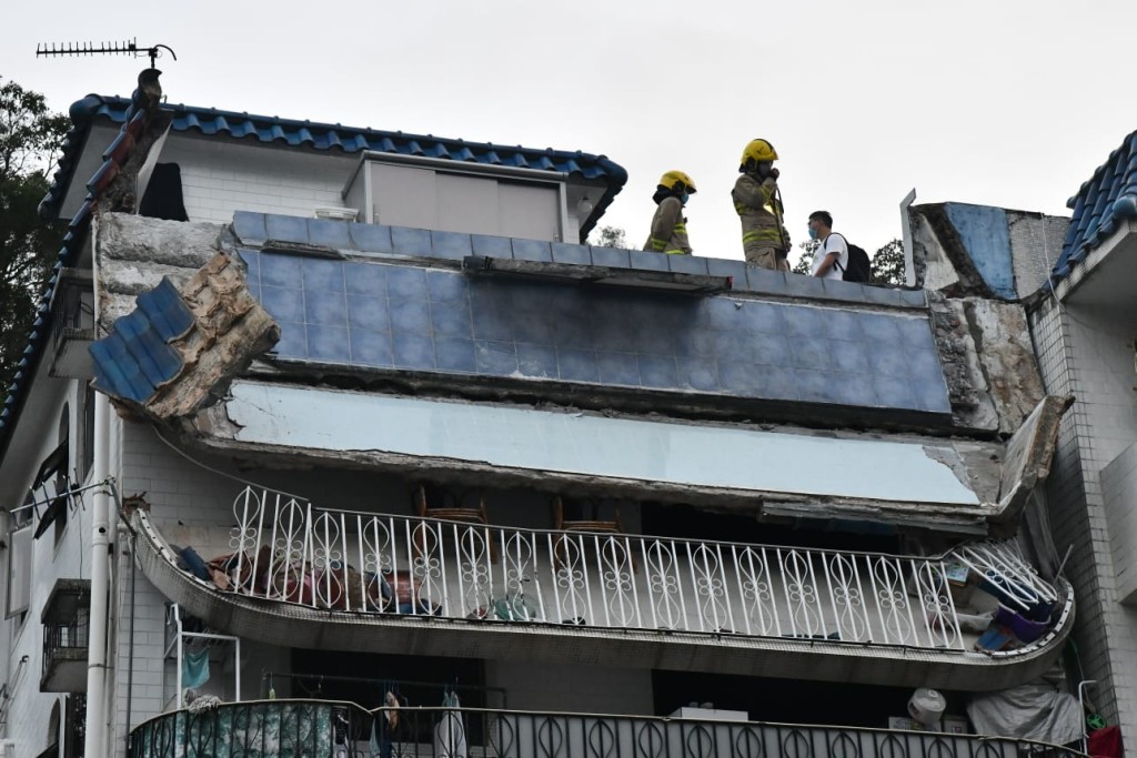 消防視察下塌情況。