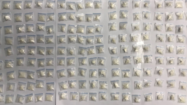兩名男子被捕檢獲逾80萬元毒品。警方圖片