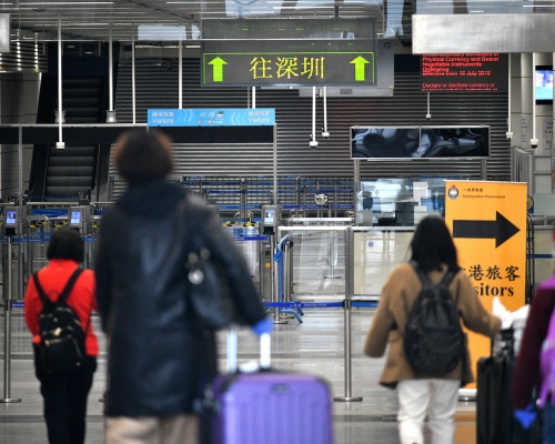 廣東省政府自後天起調整由香港入境廣東人士有關核酸檢測的新規定。資料圖片