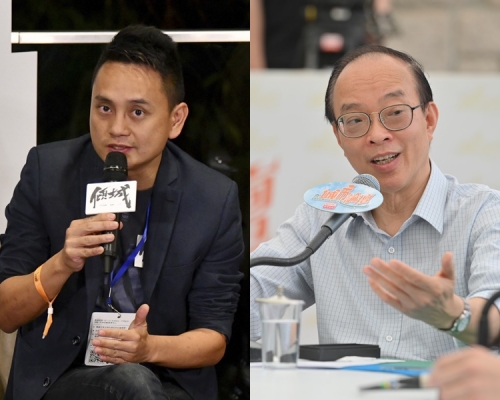 左起:沈旭暉、馬逢國。資料圖片