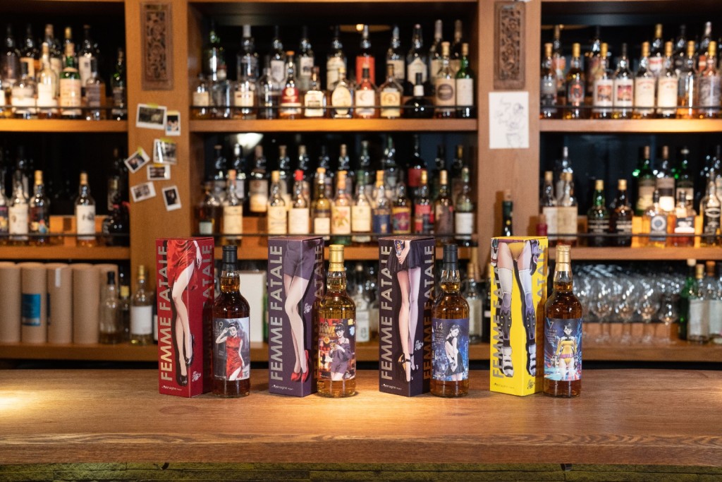4款蘇格蘭威士忌，分別陳釀7至23年，價錢由$1,820至$2,980，全套四支$8580。