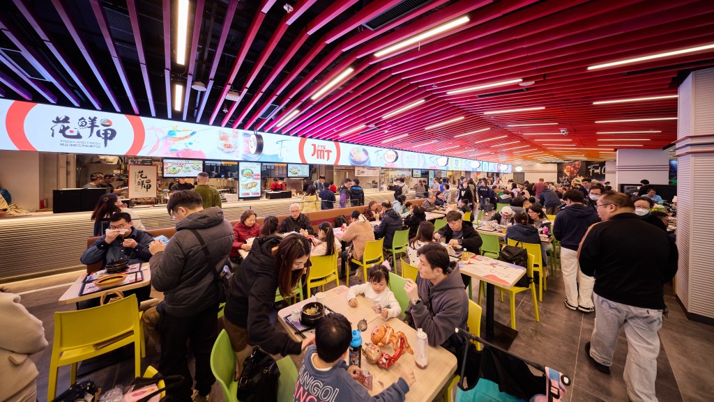 球迷可在啟德零售館品嚐特色美食。啟德供圖 球迷可在啟德零售館品嚐特色美食。啟德供圖