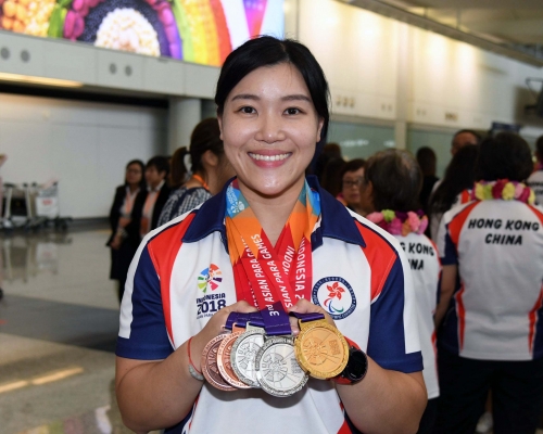 余翠怡除了會參加殘奧女花、重劍個人賽,還會代表香港出戰女花、女重團體賽。資料圖片