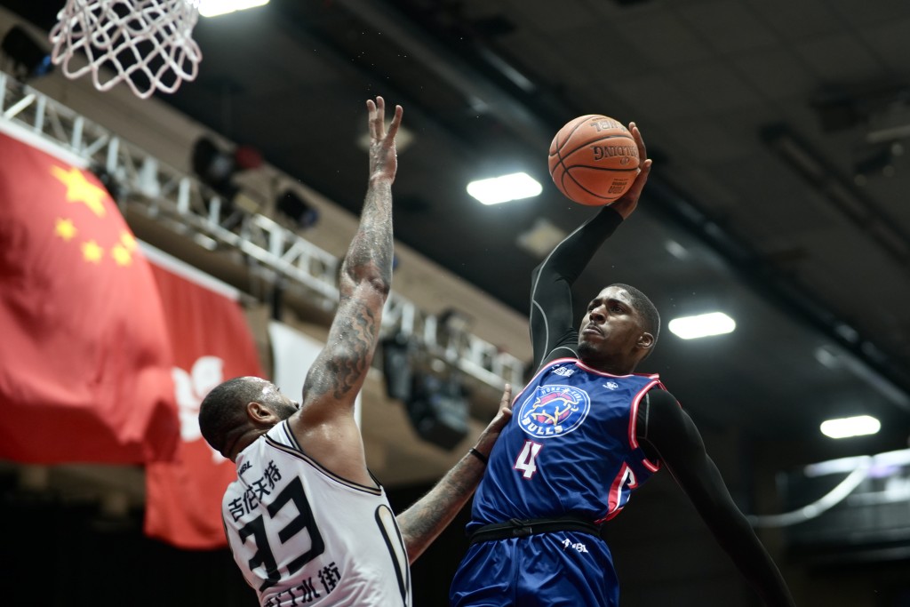 NBL季后赛总决赛Game4，香港金牛主场迎战安徽文⼀。 刘骏轩摄