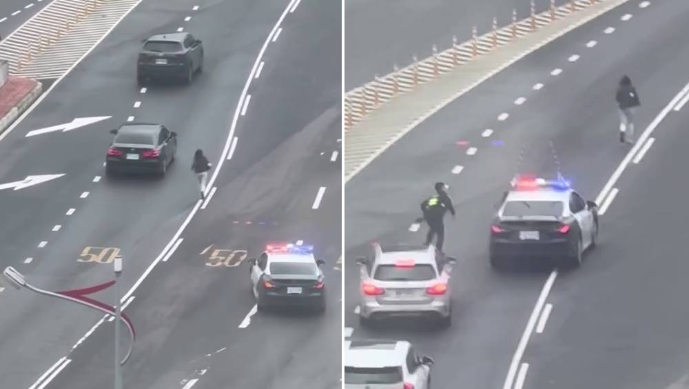 香港女子桃園機場迷路，馬路中心狂奔，台警追逐護送。 threads