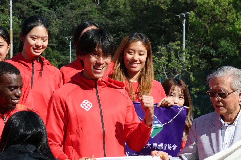 理大的叶景维表示香港有不少短跑男选手有力挑战香港纪录。徐嘉华摄