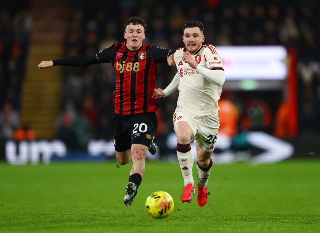 有傳羅拔臣希望轉投熱刺，他今晨為利物浦後備上陣45分鐘。路透社