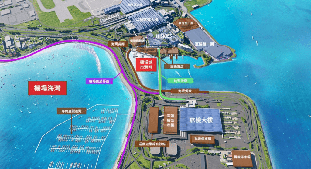 林世雄稱希望可將機場變成世界領先新地標、成為世界各地旅客的「目的地」。林世雄網誌