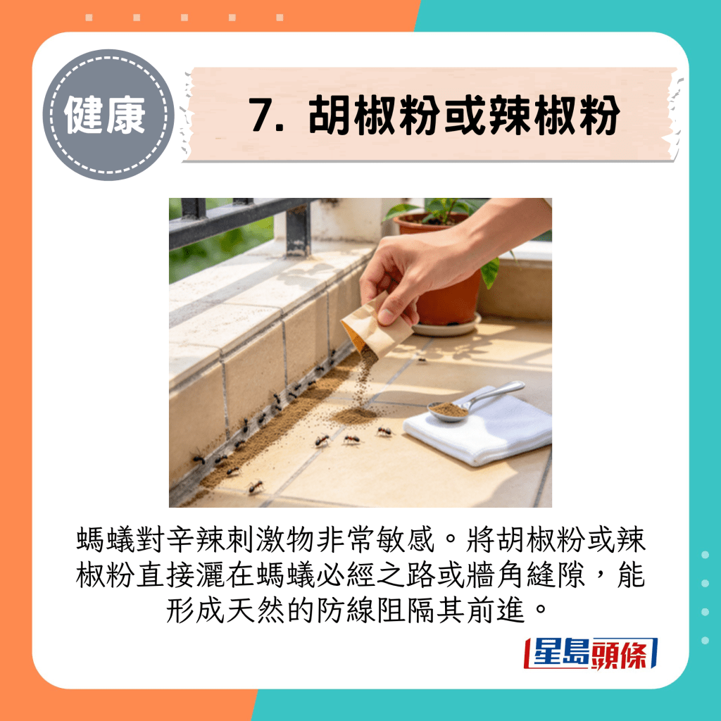 7. 胡椒粉或辣椒粉
