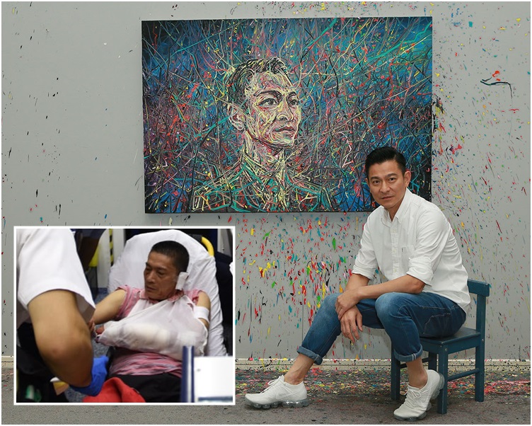 傷者手部和耳朵受傷清醒送東區醫院治理(小圖)。