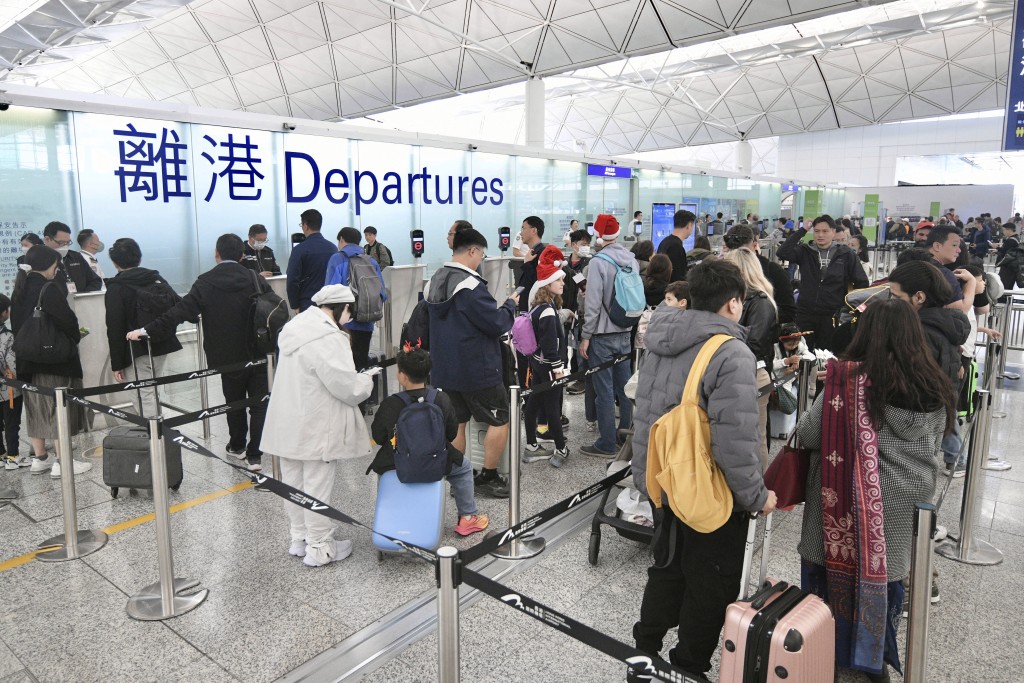 香港國際機場去年全年客運量錄得雙位數增長。資料圖片