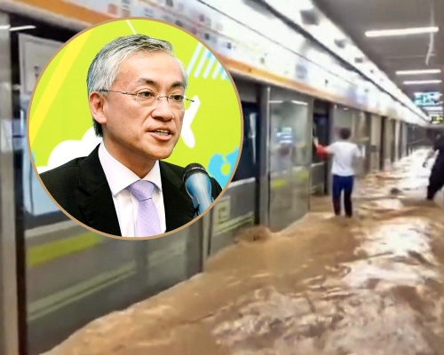 岑智明指鄭州市地鐵被水浸情景令人怵目驚心，擔心在香港亦會出現此情況。資料圖片