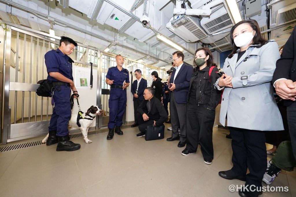 香港海關獲確認成立世界海關組織區域犬隻訓練中心。資料圖片