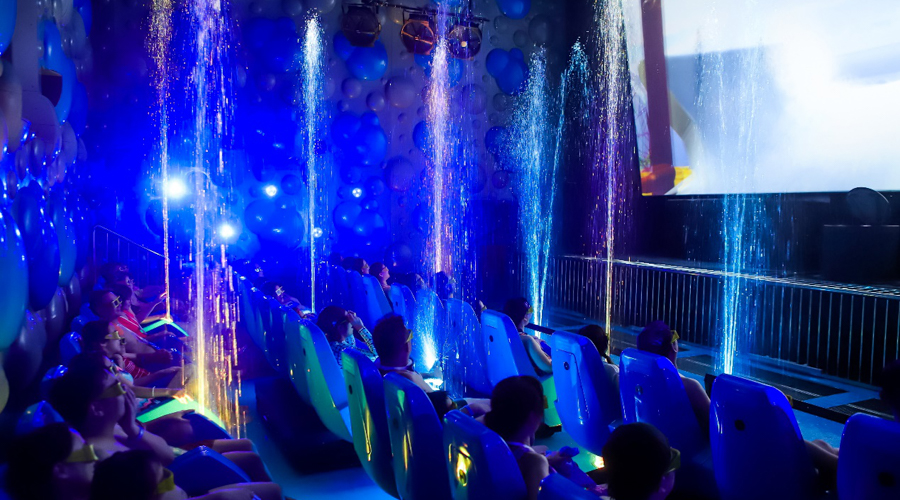 廣州融創水世界3D水影院。