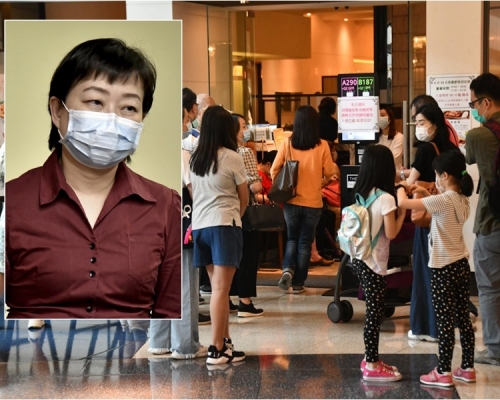 張竹君（小圖）呼籲市民保持衞生。