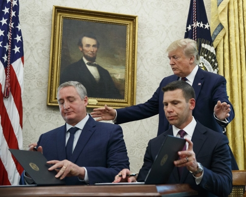 特朗普宣布美國已與危地馬拉簽署「安全第三國」協議。AP 