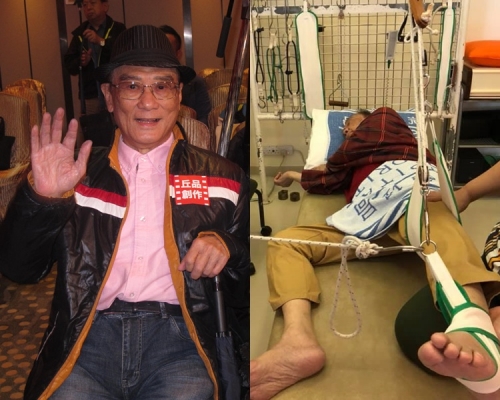 炳哥定期去做物理治療，女兒亦帶他去做正骨治療。（fb圖片）