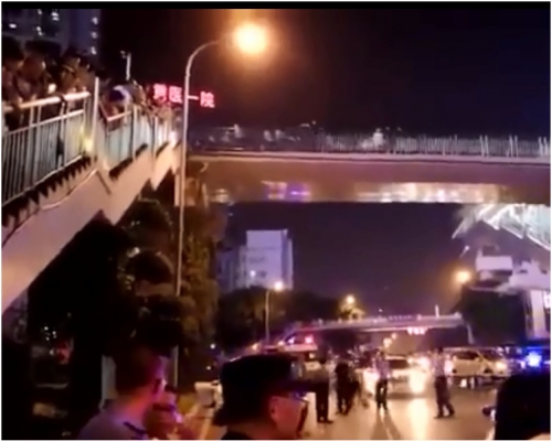 事發後大批警員趕到現場。