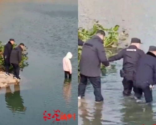 有網民質疑，警方在事發時未有及時下水救援。網圖