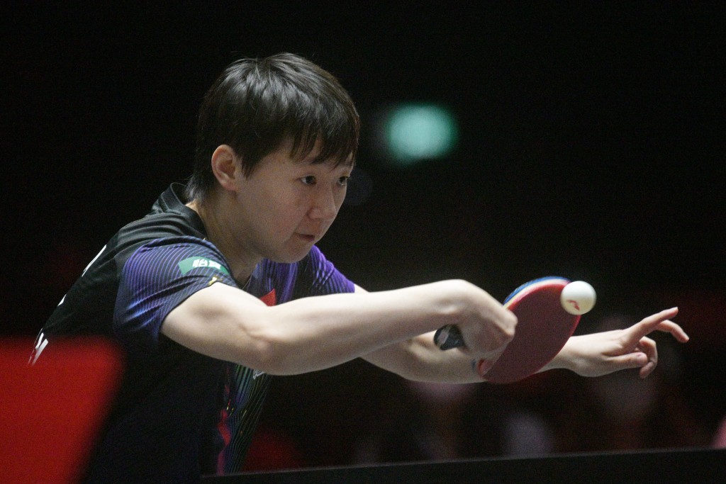 王曼昱在準決賽淘汰沙芘妮雲達。新華社