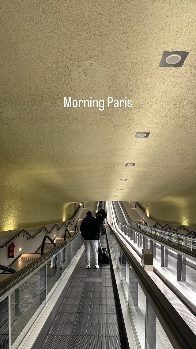 何超蓮早上抵達巴黎。