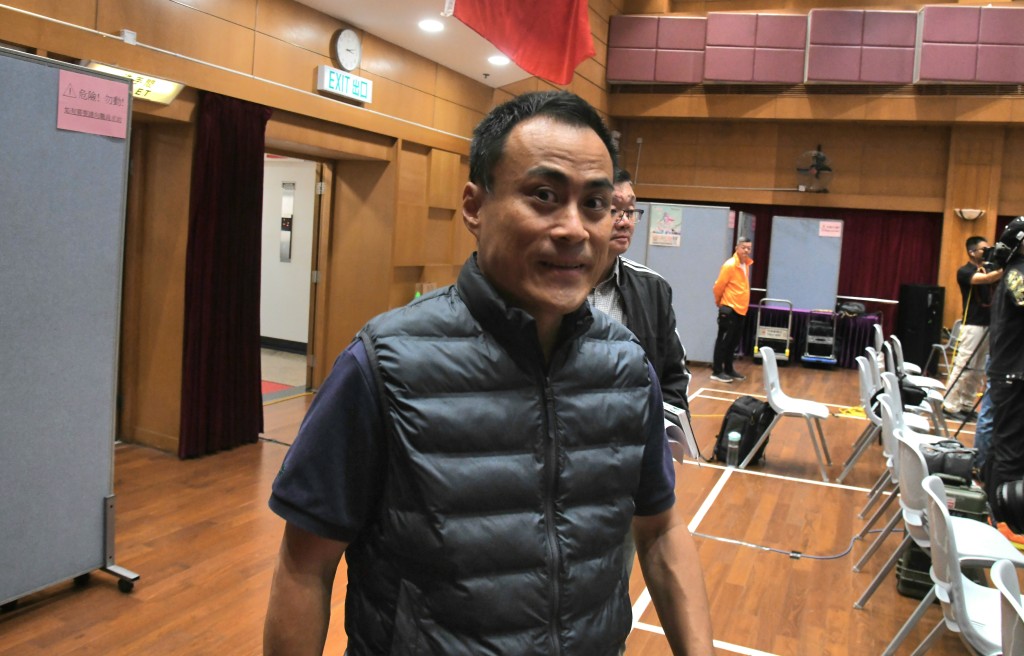 現任議員郭偉强「落馬」。 現任議員郭偉强「落馬」。