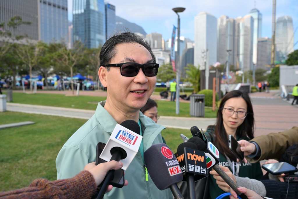 立法會地產及建造界議員黃浩明。蘇正謙攝