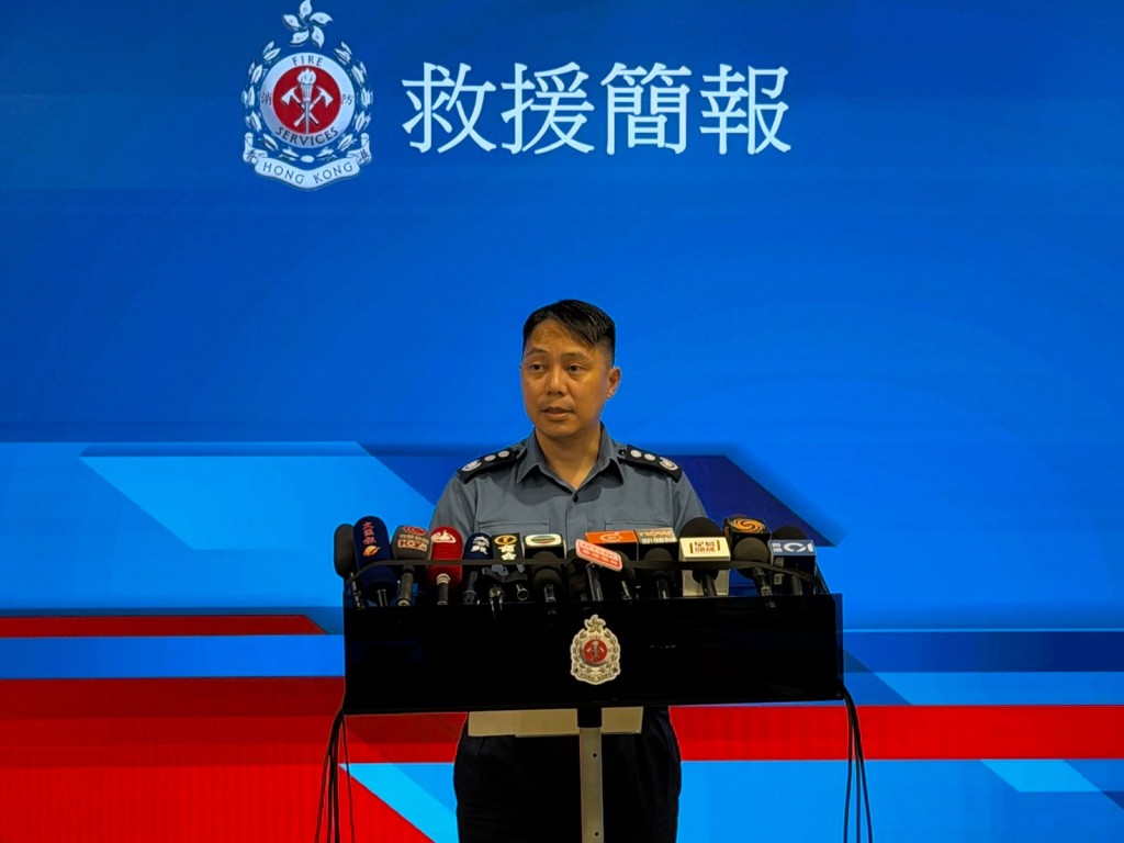 消防處署理副消防總長(機構策略)容偉明交代事件。曾志恒攝 消防處署理副消防總長(機構策略)容偉明交代事件。曾志恒攝