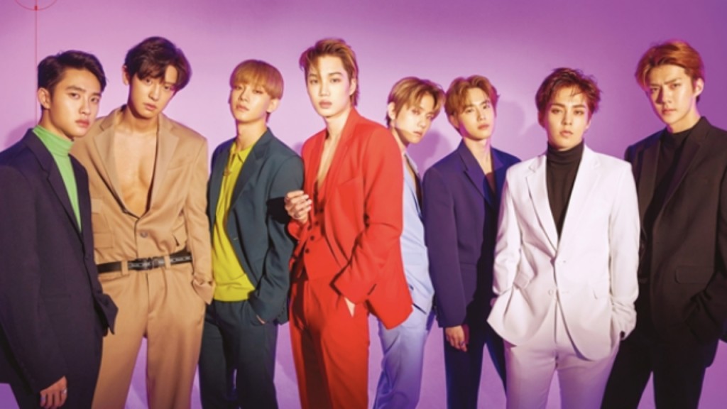 燦烈（左二）屬EXO一員。